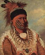 George Catlin The White Cloud oil
